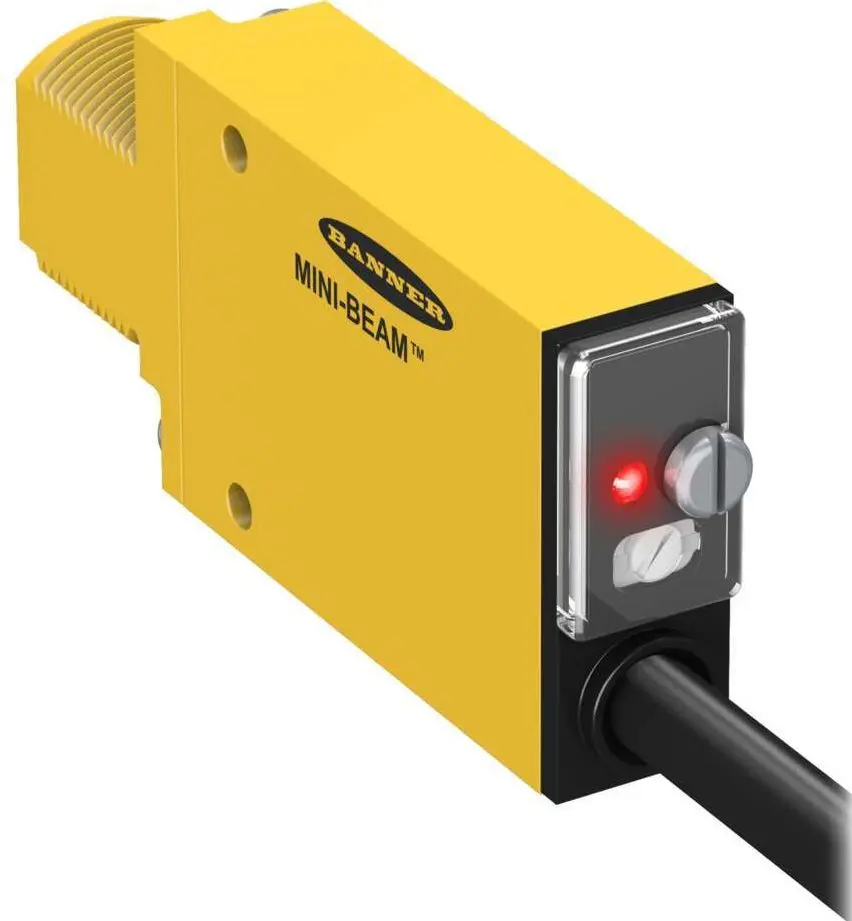 Banner Optischer Sensor, Retroreflektierend, Bereich 50 → 2000 mm, Hell-/dunkelschaltend