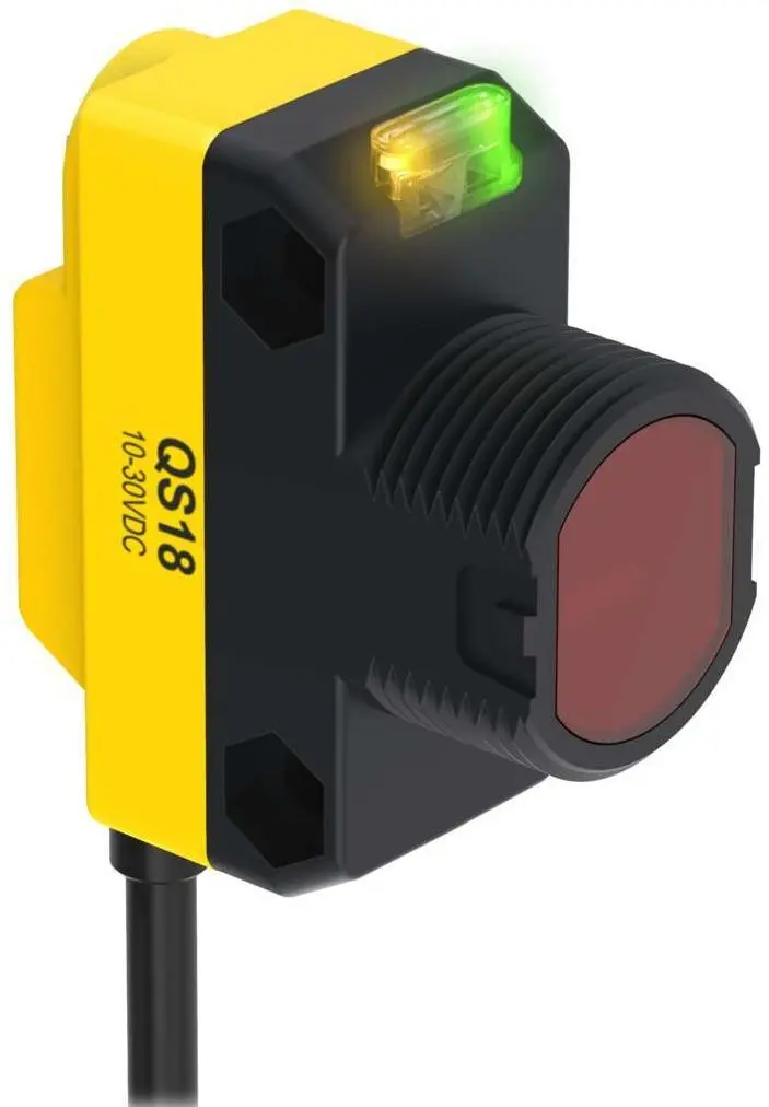 Produktfoto 1 von Banner Optischer Sensor, Hintergrundunterdrückung, Bereich 30 → 250 mm, NPN/PNP Ausgang, Hell-/dunkelschaltend