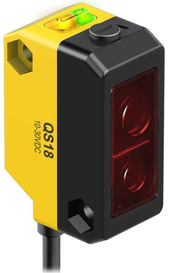 Produktfoto 1 von Banner Miniatur Optischer Sensor, Hintergrundunterdrückung, Bereich 20 → 100 mm, NPN Ausgang,