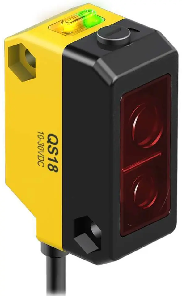 Produktfoto 1 von Banner Kompakt Optischer Sensor, Hintergrundunterdrückung, Bereich 30 → 300 mm, NPN Ausgang,