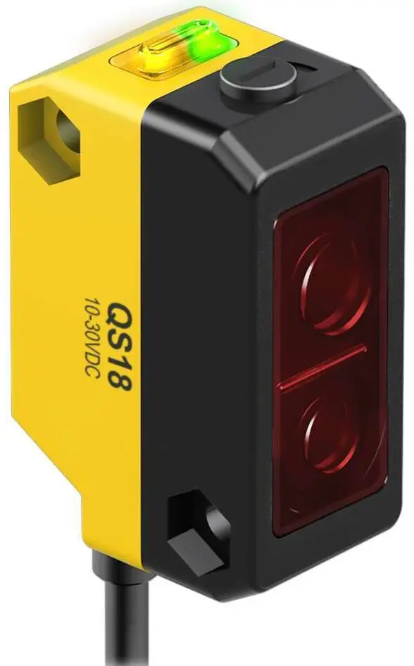 Produktfoto 1 von Banner Optischer Sensor, Hintergrundunterdrückung, Bereich 15 → 40 mm, NPN Ausgang, Hell-/dunkelschaltend