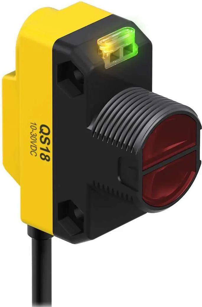 Produktfoto 1 von Banner Miniatur Optischer Sensor, Diffus, Bereich 450 mm, PNP Ausgang, Hell-/dunkelschaltend
