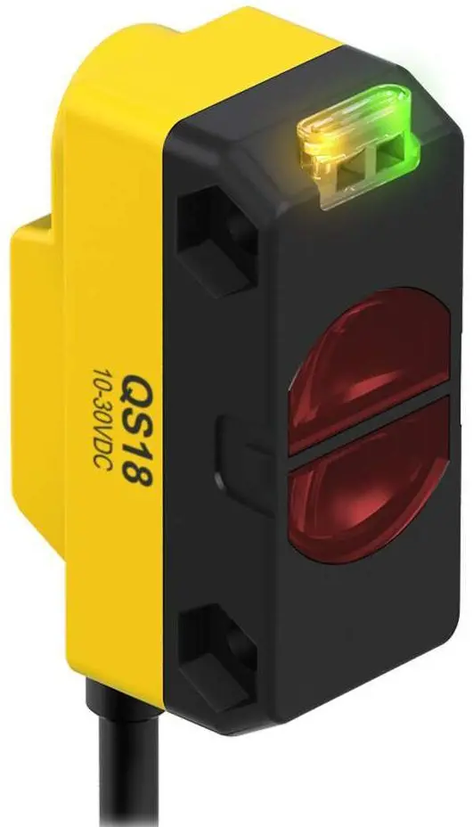 Produktfoto 1 von Banner Miniatur Optischer Sensor, Diffus, Bereich 450 mm, PNP Ausgang, Hell-/dunkelschaltend