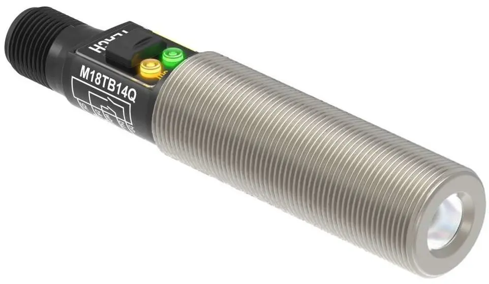 Produktfoto 1 von Banner Infrarot-Temperatursensor, Temperatursensor Ausgang 2 m bis 300 °C, -20 °C, LED