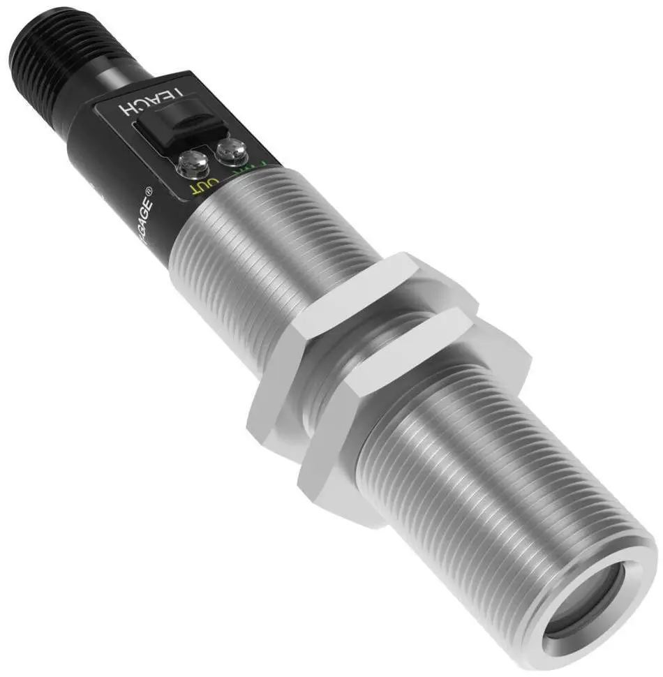 Produktfoto 1 von Banner Infrarot-Temperatursensor, Temperaturfühler Ausgang, 75 ms, 12 → 30 V DC, 2m Kabel bis +300°C
