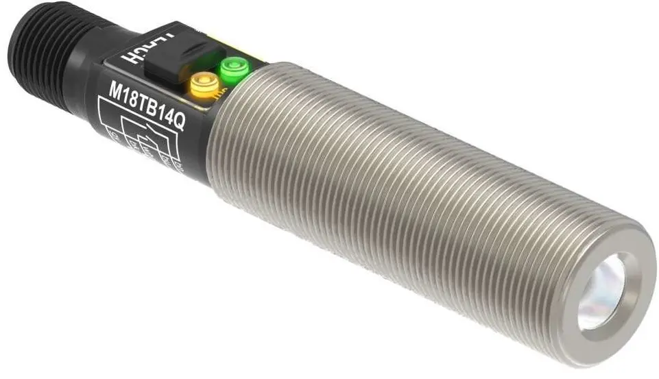 Produktfoto 1 von Banner Infrarot-Temperatursensor, Temperatursensor Ausgang 2 m bis 300 °C, -20 °C, LED