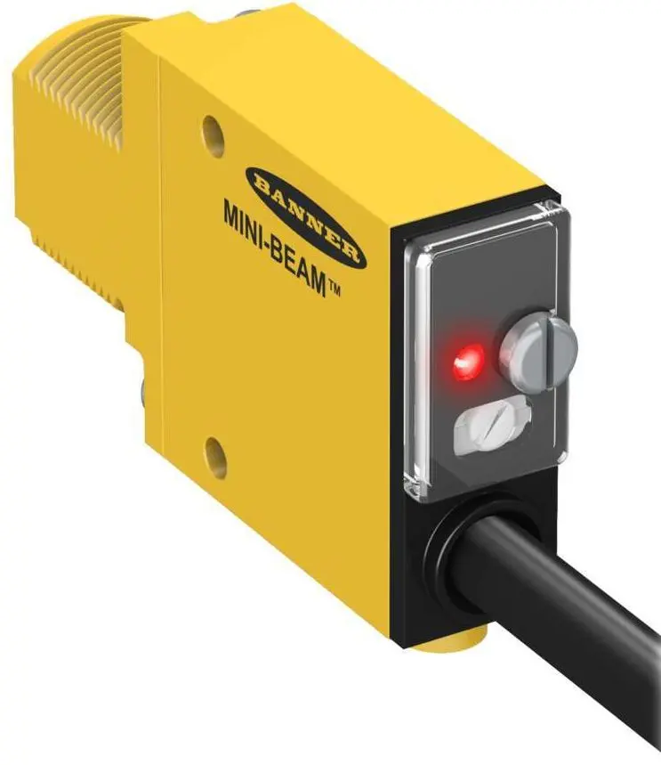 Produktfoto 1 von Banner Optischer Sensor, Konvergent, BIPOLAR NPN/PNP Ausgang, Hell-/dunkelschaltend