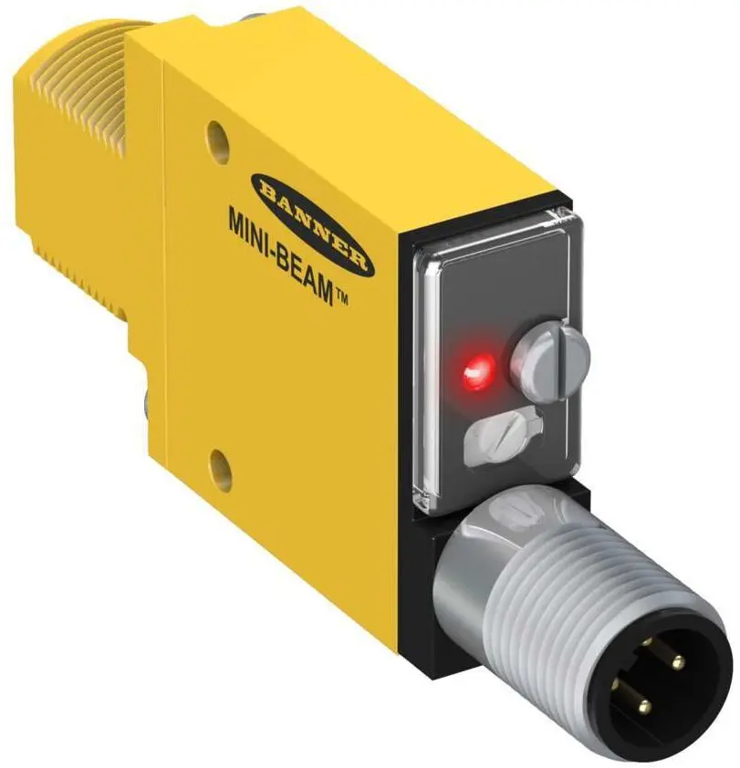 Produktfoto 1 von Banner Optischer Sensor, Diffus, BIPOLAR NPN/PNP Ausgang, Hell-/dunkelschaltend