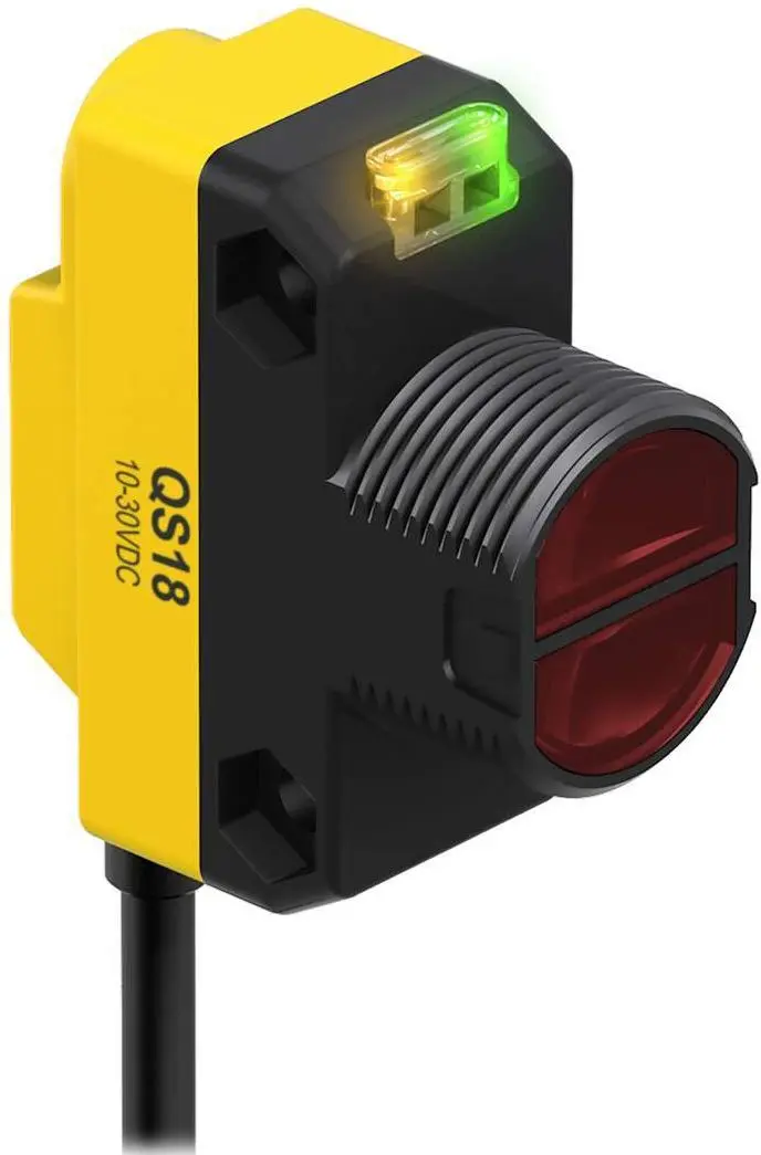 Produktfoto 1 von Banner Optischer Sensor, Diffus, Bereich 600 mm, PNP Ausgang, Hell-/dunkelschaltend