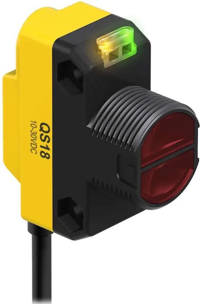 Produktfoto 1 von Banner Kompakt Optischer Sensor, Diffus, Bereich 250 mm, PNP Ausgang, Hell-/dunkelschaltend