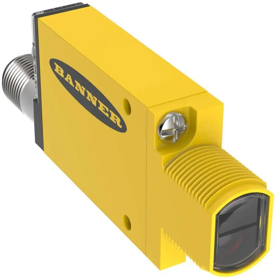 Produktfoto 1 von Banner Optischer Sensor, Konvergent, Bereich 43 mm, SPST Ausgang, Hell-/dunkelschaltend
