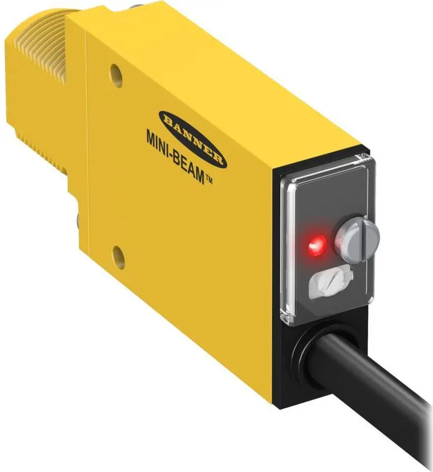 Produktfoto 1 von Banner Optischer Sensor, Diffus, Bereich 380 mm, SPST Ausgang, Hell-/dunkelschaltend