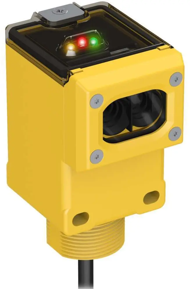 Produktfoto 1 von Banner Rechteckig Optischer Sensor, Infrarot-Bewegungsmelder, Bereich 450 mm, Relais Ausgang, Anschlusskabel,