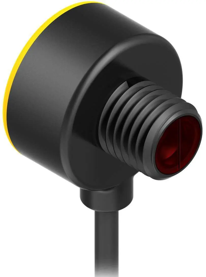 Produktfoto 1 von Banner zylindrisch Optischer Sensor, LED mit sichtbarem rotem Licht, Bereich 50 mm, M8 Pigtail QD Ausgang,