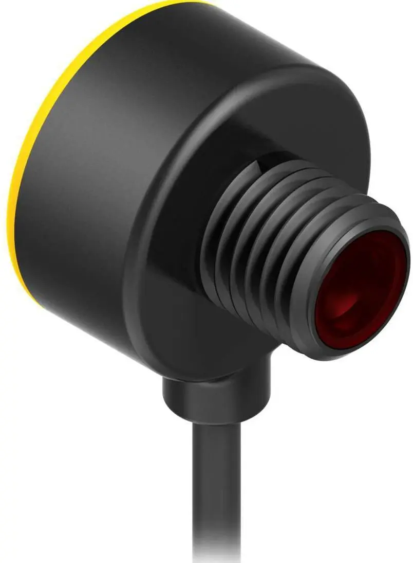 Produktfoto 1 von Banner zylindrisch Optischer Sensor, LED mit sichtbarem rotem Licht, Bereich 2000 mm, PNP Ausgang, M8 Pigtail QD,