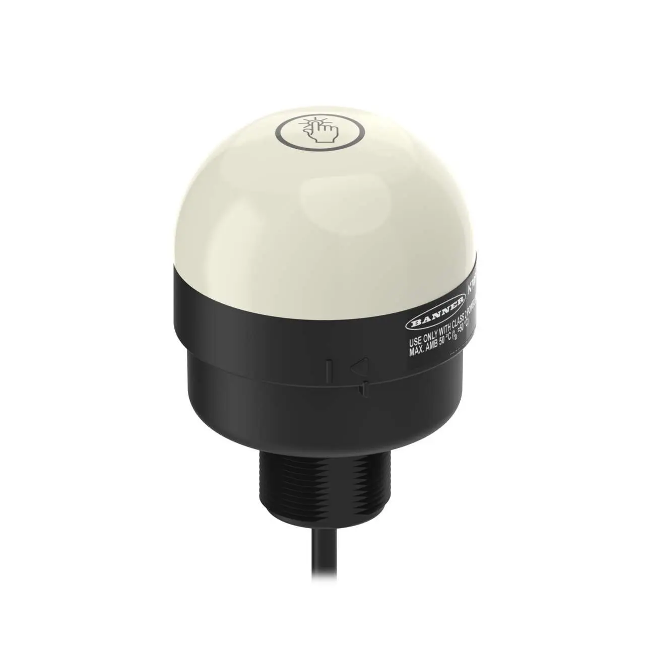 Produktfoto 1 von Banner K70 Kapazitiver Schalter Kapazitiv Tastend Nein 12V / 30V NPN/PNP Beleuchtet, Grün / 220 mA, IP65