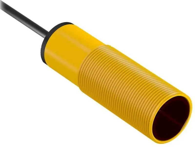 Produktfoto 1 von Banner zylindrisch Optischer Sensor, Infrarot-Bewegungsmelder, Bereich 20 m, PNP Ausgang, Anschlusskabel,