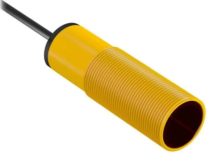 Produktfoto 1 von Banner zylindrisch Optischer Sensor, Infrarot-Bewegungsmelder, Bereich 20 m, PNP Ausgang, Anschlusskabel,