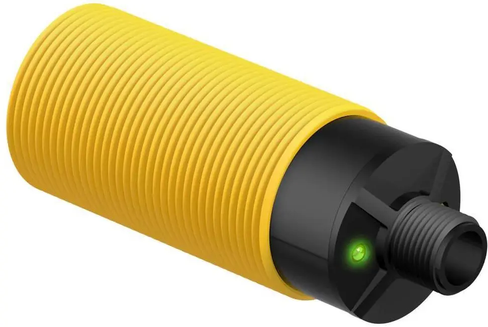Produktfoto 1 von Banner zylindrisch Optischer Sensor, LED mit sichtbarem rotem Licht, Bereich 6 m, PNP Ausgang, 4 Pin Micro Integral QD,