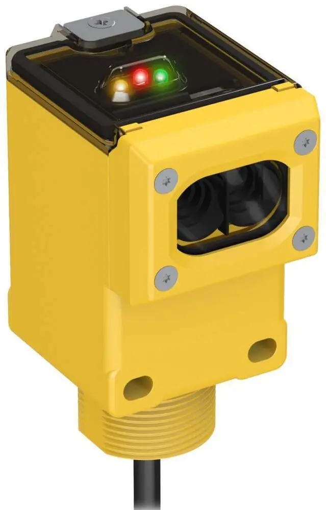 Produktfoto 1 von Banner Rechteckig Optischer Sensor, Infrarot-Bewegungsmelder, Bereich 450 mm, Relais Ausgang, Anschlusskabel,