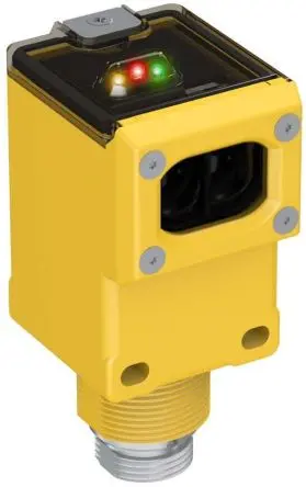 Banner Q45 Rechteckig Optischer Sensor, LED mit sichtbarem rotem Licht, Relais Ausgang