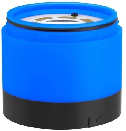 Produktfoto 1 von Banner TL70 LED Signalturm Dauer, Filament/Warnsummer-Licht 30V dc Blau DC / 104 dB IP65, 70 mm x 50 mm