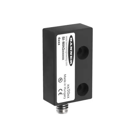 Produktfoto 1 von Banner SI-MAG Magnetisch Micro-QD, 4-polig Verriegelungsschalter 170V dc aus Thermoplast, 1 NC, 1 Schließer, Magnetisch