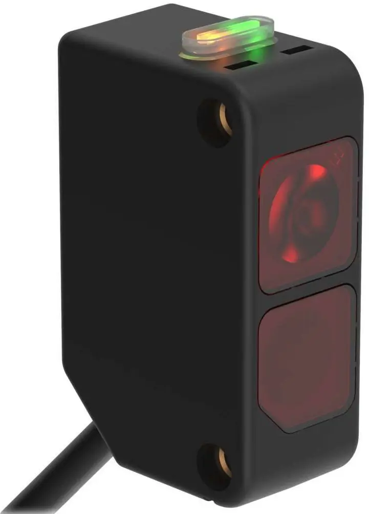 Produktfoto 1 von Banner Rechteckig Optischer Sensor, Empfänger, Bereich 12 m, PNP Ausgang, Micro Integral QD, Hell-/dunkelschaltend