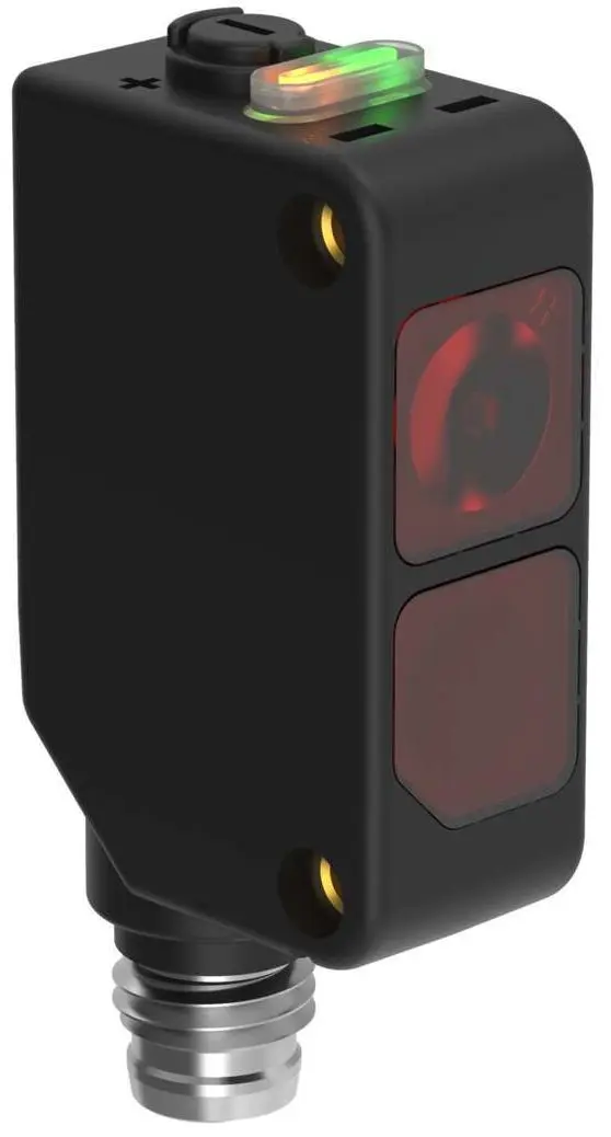 Produktfoto 1 von Banner Rechteckig Optischer Sensor, Empfänger, Bereich 12 m, PNP Ausgang, Integral QD, Hell-/dunkelschaltend