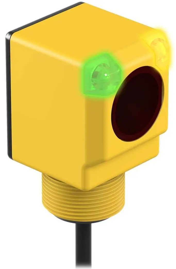 Banner Rechteckig Optischer Sensor, Empfänger, Bereich 60 m, Solid State AC-Schalter Ausgang, Micro Integral QD,