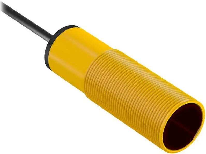 Produktfoto 1 von Banner zylindrisch Optischer Sensor, Emmiter, Bereich 20 m, Solid State AC-Schalter Ausgang, Micro Integral QD