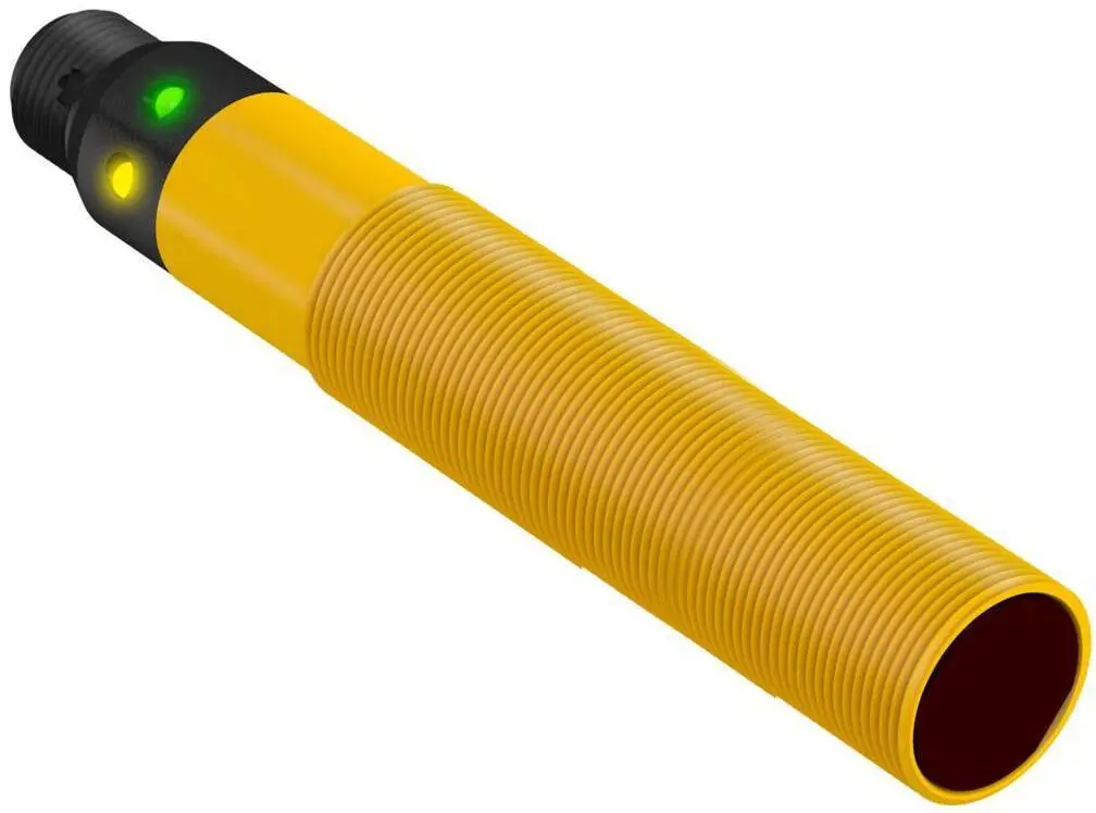 Produktfoto 1 von Banner zylindrisch Optischer Sensor, Diffus, Bereich 300 mm, Solid State AC-Schalter Ausgang, Micro Integral QD,