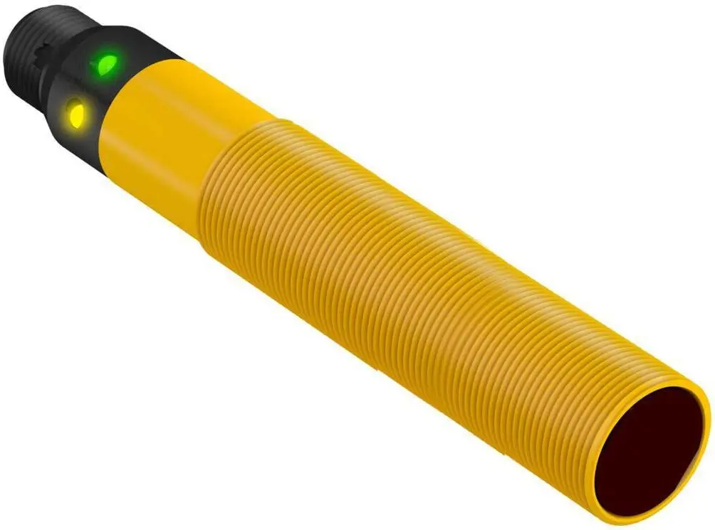 Produktfoto 1 von Banner zylindrisch Optischer Sensor, Diffus, Bereich 100 mm, Solid State AC-Schalter Ausgang, Micro Integral QD,