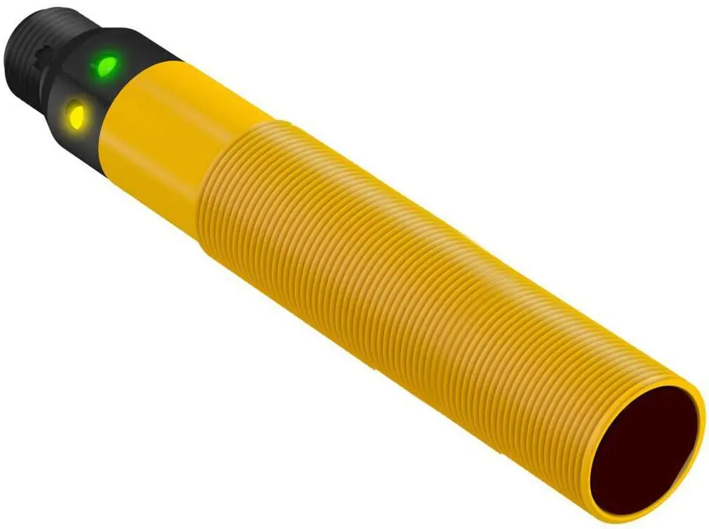 Produktfoto 1 von Banner zylindrisch Optischer Sensor, Diffus, Bereich 100 mm, Solid State AC-Schalter Ausgang, Micro Integral QD,