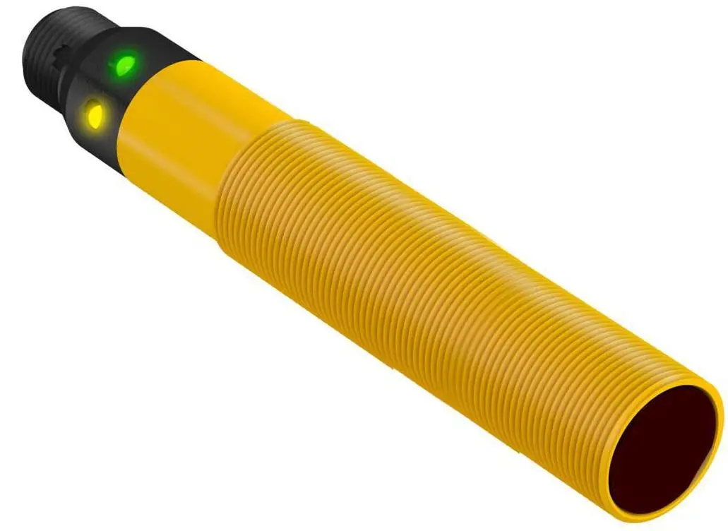 Produktfoto 1 von Banner zylindrisch Optischer Sensor, Retroreflektierend, Bereich 2 m, SPST Solid State AC-Schalter Ausgang, Micro