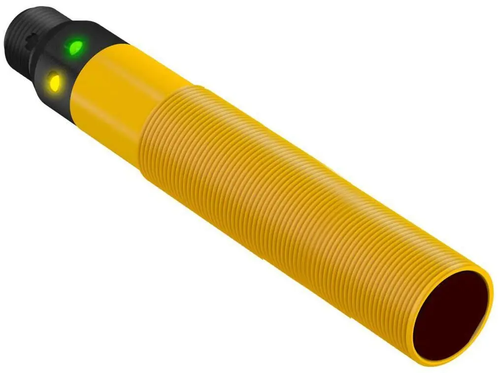 Produktfoto 1 von Banner zylindrisch Optischer Sensor, Empfänger, Bereich 20 m, Solid State AC-Schalter Ausgang, Micro Integral QD,