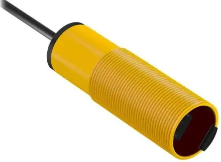 Banner S18 Zylinderförmig Optischer Sensor, Hintergrundunterdrückung, NPN Ausgang