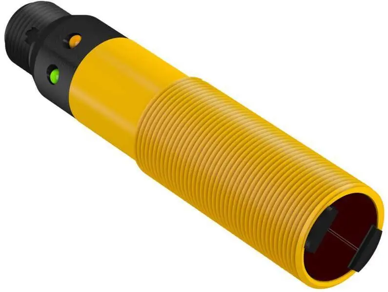Produktfoto 1 von Banner zylindrisch Optischer Sensor, Hintergrundunterdrückung, Bereich 25 mm, NPN Ausgang, Micro Integral QD,