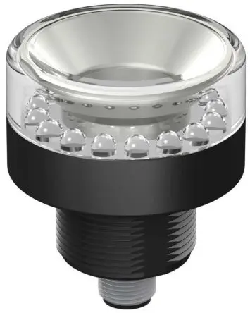 Produktfoto 1 von Banner K50 Beacon LED Dauer LED-Signalleuchte 30V ac Grün, Gelb, Rot Basis, Ø 50 mm x 60 mm IP69K, IP67