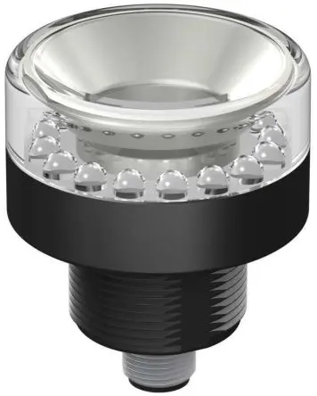 Banner K50 Beacon LED Umdrehung LED-Signalleuchte 30V dc Blau Basis, Ø 50 mm x 60 mm IP67, IP69K