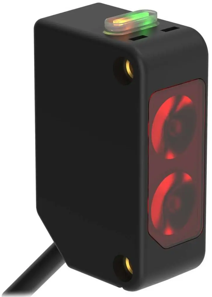 Produktfoto 1 von Banner Rechteckig Optischer Sensor, Hintergrundunterdrückung, Bereich 50 mm, PNP Ausgang, Zopf QD, Hell-/dunkelschaltend