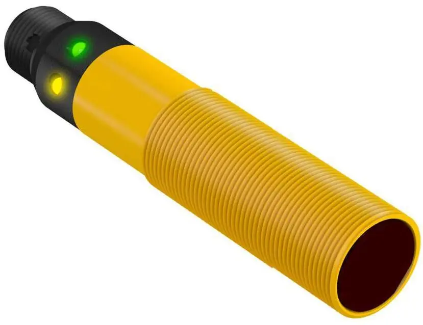 Produktfoto 1 von Banner zylindrisch Optischer Sensor, Retroreflektierend, Bereich 2000 mm, NPN Ausgang, Micro Integral QD,