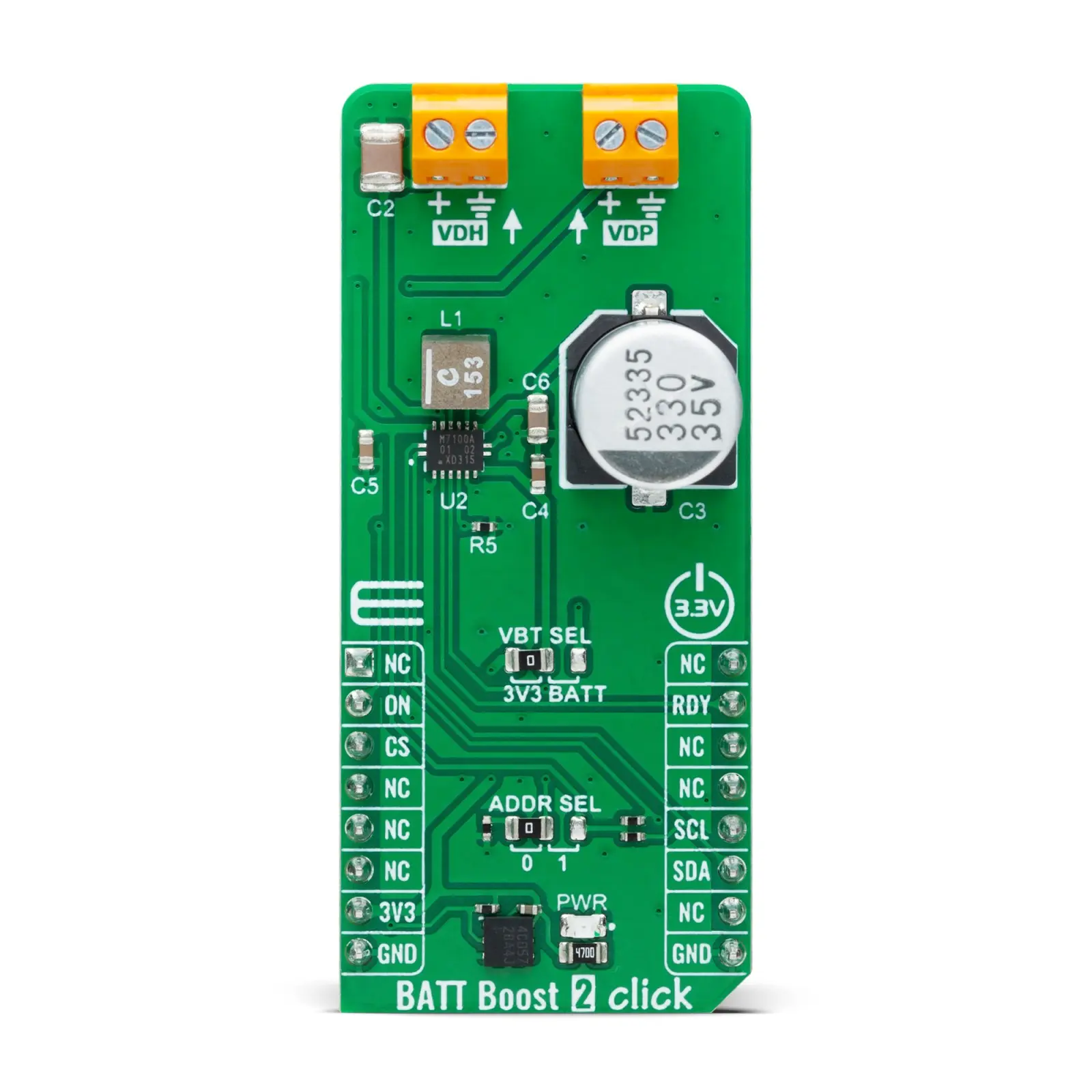 Produktfoto 1 von MikroElektronika NBM7100A Entwicklungsbausatz Spannungsregler, Batterielebensdauer-Booster für Knopfzellenbatterien mit