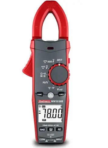 Produktfoto 1 von Sefram MW3036B Stromzange 600 A Tensilica LX6 1000 V ac, 1000 V dc / 600 A, 6 mΩ