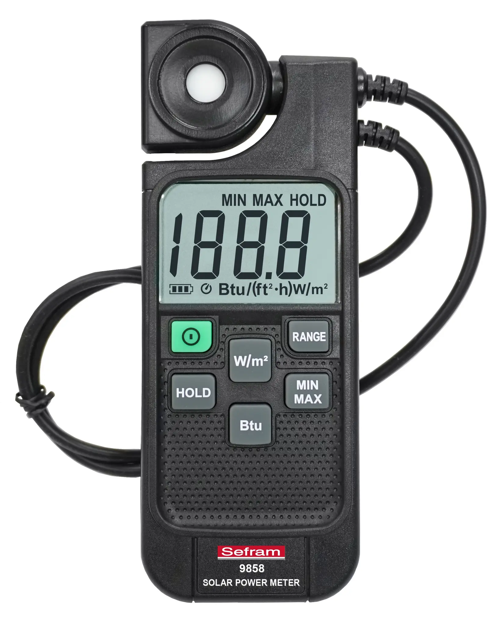 Produktfoto 1 von Sefram SEFRAM9858 Solarenergie-Messgerät, bis 1999 W/m² ±10 W/m² 80h 1 W/m² ±5 %