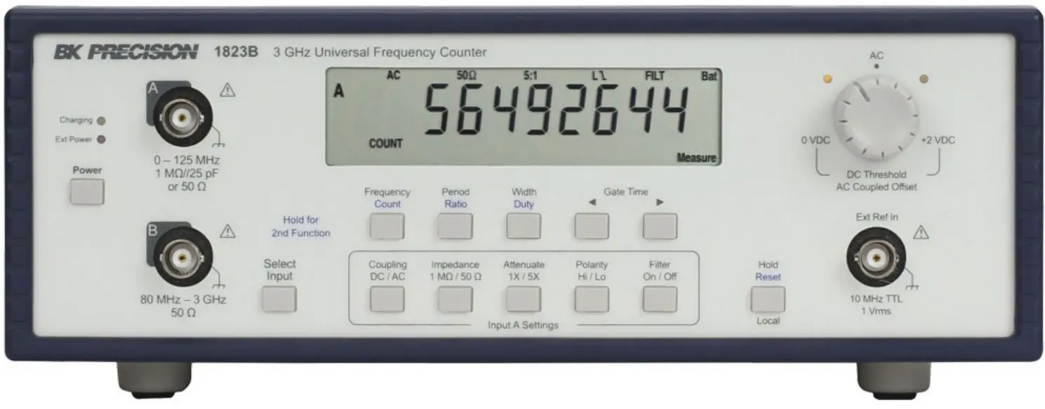 Produktfoto 1 von BK Precision Frequenzzähler 10 Ziffern 0,001 Hz / 3GHz