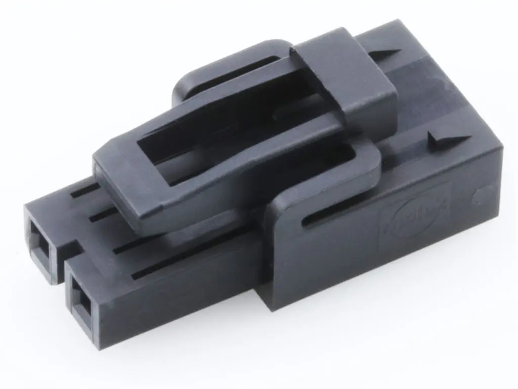 Produktfoto 1 von Molex 215913 Leiterplattenleiste Horizontal, 2-polig / 1-reihig, Raster 4.2 mm Raster Presssitz, Ummantelt