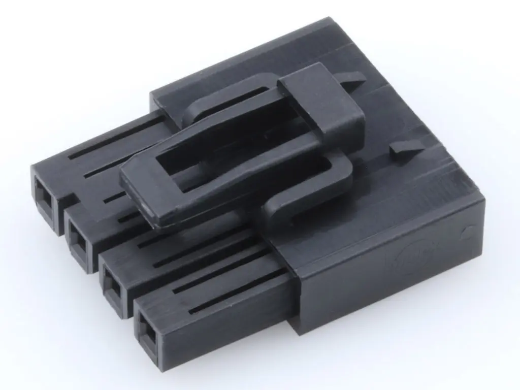 Produktfoto 1 von Molex 215913 Leiterplattenleiste Horizontal, 4-polig / 1-reihig, Raster 4.2 mm Raster Presssitz, Ummantelt