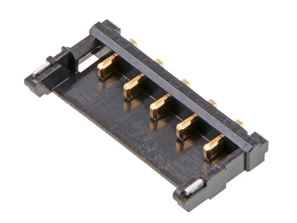 Produktfoto 1 von Molex 208294 Leiterplattenleiste Vertikal, 5-polig / 1-reihig, Raster 1.8 mm Raster Oberfläche, Unisoliert