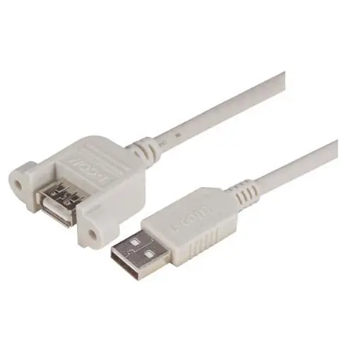 Produktfoto 1 von L-Com USB-Kabel, USB / USBA, 1m USB 2.0